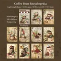 Papel decorativo vintage con tema de café y 10 diseños hechos a mano de 30 hojas para notas - Catálogo de Granos de Café