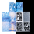Twilight Phantom Serie blaues Vintage Spitzenpapier Material für Scrapbooking - Rosenplanet