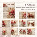 Carta per scrapbook vintage Faded Memories con rose e spartiti, set da 30 fogli decorati - Ricordi di Rose