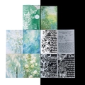Spitzen-Bastelpapier für Scrapbooking in Waldgrün und Schmetterling-Themen, 10er-Set - Schatten in der Dämmerung