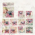 Set di carta decorativa retrò Fading Memory con disegni di macchine fotografiche e fiori vintage - Fotocamera Fissa