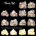 Flower Cottage PET stickers with watercolor roses and shell gold finish 20pcs pack - Flower Cottage