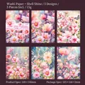 Set de pegatinas washi jardín floral con acabado nacarado y diseños de flores - Estilo Galería de Flores