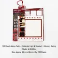 Retro filmstijl memoblok met rode kogelketting en 120 vellen vintage fotografisch papier - Herinneringsblik