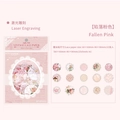 Papier dentelle rose vintage découpé au laser pour scrapbooking, lot de 15 pièces - Tomber Dans Le Rose