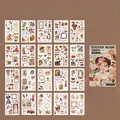 Vintage washi sticker set Garden Pastitsche 20 sheets for DIY scrapbooking journaling - Garden Past