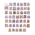 Set di adesivi acquerello fiorista per scrapbooking fai-da-te con scatola regalo - Serra all'Angolo del Vicolo