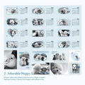 Adesivi per calendario a tema cuccioli con barboncini per diari fai-da-te - Cucciolo Carino
