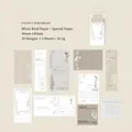 Vintage plant theme scrapbooking paper set with botanical illustrations for DIY journals - Paper Flower Letter