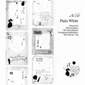 Nastro in PET vintage n. 02 Subai con scrittura retrò e motivi di vecchie lettere - Bianco Semplice