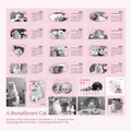 Adesivi per calendario mensile 2024 con illustrazioni di gatti e cani per agenda, 40 pezzi - Gatto del Cuore