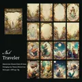 Carta per scrapbooking tema viaggiatore con illustrazioni fantasy, set di 48 fogli - Viaggiatore