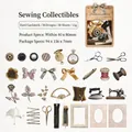 Vintage sewing theme scrapbooking card set with 30 pieces of retro DIY material labels - Sewing Items