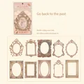 Vintage Barock-Rahmen Collagen-Karten 10er Set für Scrapbooking Deko 90x90mm - Vergangenheit Verfolgen