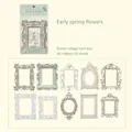 Retro European frame collage stickers set with 10 vintage designs for scrapbooking - Early Spring Flower