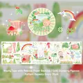 Schattige bos washi tape met goudstempeling, beer en konijn decoratie voor handboeken - Bosdorp