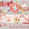 Washi-tape met goudfolie, cartoon sprookjesmotieven, schattige dieren en kasteelontwerp - Droomsprookje