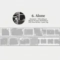 Cinta decorativa PET con motivos de película y tinta para álbumes de recortes, 25mm x 2m - Solitario