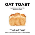 Foglietti adesivi a forma di toast ad acquerello 73x58mm contenenti 30 fogli di carta - Toast a Fette Spesse
