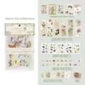 Kit scrapbooking Above the Wilderness con 99 pezzi vintage di farfalle e motivi floreali - Sopra la Natura Selvaggia