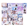 Autocollants mignons d'animaux série Everland, 50 feuilles avec chats et chiens colorés - Taro Te Rencontrer