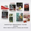 City Wander series decorative paper set with 18 sheets of vintage photography designs - City Wander
