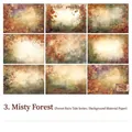 Mist Forest vintage scrapbooking paper with 32 sheets of forest fairy tale patterns - Mist Forest