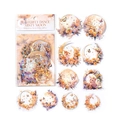 Butterfly Dance Misty Moon PET-Aufkleber mit Goldakzenten, 20-teiliges Blumen-Katzen-Set - Nebelmond Schmetterling