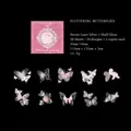Adesivi farfalla olografici in PET con finitura perlata cangiante, 20 pezzi - Farfalle Danzanti