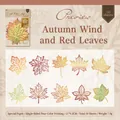 Set de 10 formas de hojas de papel para scrapbooking con temas de arce otoñal y naranja - Hojas de Otoño Rojas