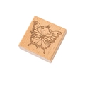 Tampon papillon en bois de hêtre minimaliste pour scrapbooking vintage et DIY - Amoureux des Papillons