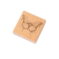 Tampon en bois de hêtre avec motif papillon vintage pour scrapbooking et décoration - Ouverture de Papillon