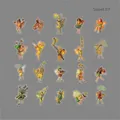 Sweet Elf flower fairy PET stickers set with 20 vintage botanical fairy designs - Sweet Elf