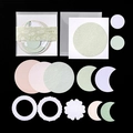 Set de papel gofrado Mountain Green con varias formas decorativas para manualidades - Verde Montaña
