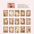 Romantic Reunion vintage burnt edge scrapbooking paper set with floral motifs 30pcs - 30 Sheets / Romantic Reunion
