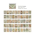 Vintage forest secret language scrapbooking paper set with 100 sheets of floral motifs - Forest Secret Language