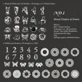 Starry Night DIY scrapbooking kit with 100 butterfly and lace PET stickers - Morning Pulse