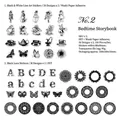 Starry Night DIY scrapbooking stickers with 100 pieces featuring vintage PET and lace patterns - Bedtime Story