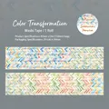 Nastro adesivo PET con motivo intrecciato geometrico per decorazioni e fai-da-te - Cambio di Colore
