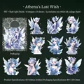 Adesivi in PET Divine Flower Envoy con finitura a conchiglia e 10 grafiche di fate - Ultimo Desiderio di Atena