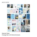 Notas adhesivas estéticas de estilo de vida con 30 hojas de papel para scrapbooking - Imagen Romántica