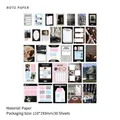 Pack de 30 hojas de papel para scrapbooking vintage con diseños fotográficos - Colección de Inspiración