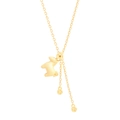 Matte gold pony necklace featuring tassel chains and traditional coin charms - 925 Silver / 18K Gold