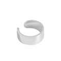 Minimalistischer S925 Sterlingsilber U-Ohrclip mit polierter Oberfläche für Damen - Einzelstück (ES007) / Silber