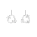Orecchini a perno minimalisti in argento sterling S925 con petali floreali asimmetrici - Stile Petalo Asimmetrico (ES154) / Argento 925