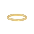 Minimalist S925 sterling silver ring with gold irregular wave design and high polish - US 9 / 18K Gold