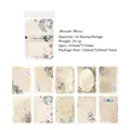 Papier ajouré à motifs floraux pour scrapbooking, série ombre romantique vintage, 10 feuilles - Fleur Romantique