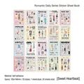 Romantic Daily stickerboek met 20 unieke patronen van meisjes en lifestyle-stijl - Zoete Hartslag
