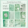 Lot de 20 papiers décoratifs verts aux motifs de marbre pour scrapbooking et collages - Errer Dans Les Champs Verts