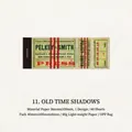 Vintage-Scrapbooking-Papier der City Shuttle Serie mit Retro-Ticket-Design und Antik-Finish - Schatten der Alten Zeit